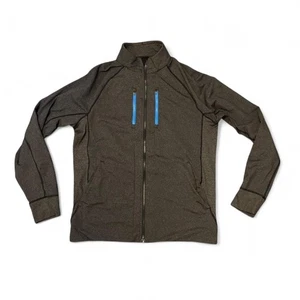 Lululemon Men’s XL Shift Jacket Gray Full Zip Athletic Reflective Trim - Picture 1 of 6