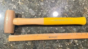 Cook Hammer 4lbs Non-Sparking Brass Hammer Mallet 1-5/8”Face Excellent Used Cond - Picture 1 of 6