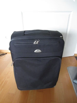 Samsonite Medium Soft-Shell blauer Koffer  2 Räder, Teleskopgriff - Bild 1 von 4