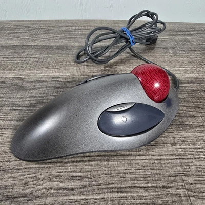 Logitech T-BC21 Wired USB Ergonomic Marble Track Ball Mouse Trackman Tested - Image 1 of 4