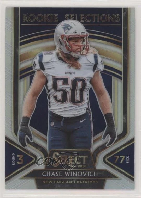 2019 Panini Select Rookie Selections Silver Prizm Chase Winovich #25 RC - Image 1 of 2