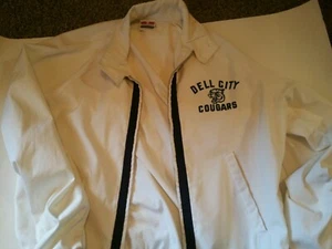 Vintage Sportsmaster Blue white Jacket  Dell City Cougars Small - Picture 1 of 12