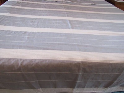 FUNDA NÓRDICA HOTEL COLLECTION KING Y 2 FUNDAS DE ALMOHADA AZUL BLANCO RAYAS LOOK DENIM Foto 1 de 4