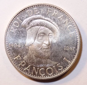 Médaille argent François I roi de France 1494-1547 !! - Picture 1 of 2