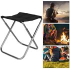 (Silver M)Mini Portable Folding Stool Aluminum Alloy Outdoor Chair For Fish HG5