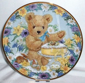 Franklin Mint Sammelteller ~ TEDDY'S EASTER TREAT ~ von Sarah Bengry - Picture 1 of 2