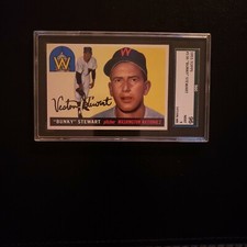 1955 Topps #136 Bunky Stewart SGC 9 MINT (Pop of 1---none higher) NATIONALS