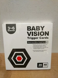 Baby Vision Trigger Cards Visual Stimulation Brain Development High Contrast ๐ - Picture 1 of 2