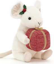 Jellycat Merry Mouse with a Present, London Jelly Cat