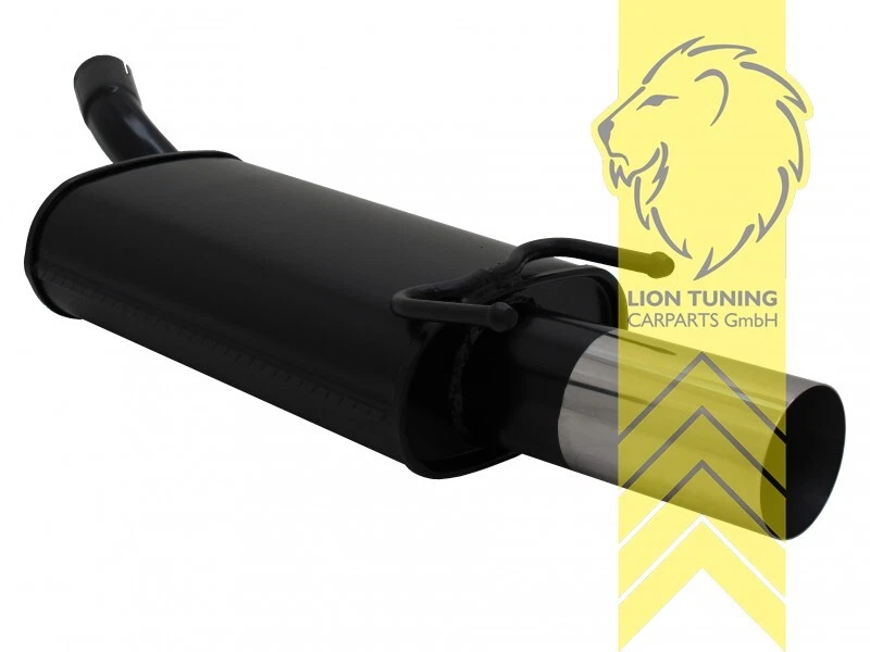 Sportauspuff Endschalldämpfer für Opel Corsa B 1 x 90mm RL-Design - Bild 1 von 1