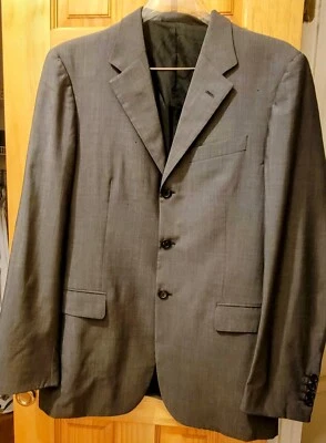 Chaqueta/ablazer PRADA gris de un solo pecho de lana/seda usada en excelente estado para hombre, talla: 52R Foto 1 de 4