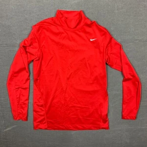 Nike Pro Dri-Fit Shirt Mens Size Medium Red Long Sleeve MLB Performance Apparel - Picture 1 of 10