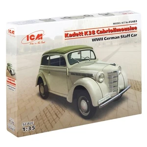 Kadett K38 Cabriolimousine, WWII German Staff Car ICM 35483 Scale model kit 1:35 - Picture 1 of 19