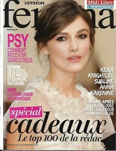 VERSION FEMINA n°557 03/12/2012 Keira Knightley_Spécial Cadeaux_Comment recevoir - Picture 1 of 1