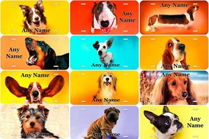 Cool Dog Any Name Text Personalized Novelty Car License Plate - Picture 1 of 16