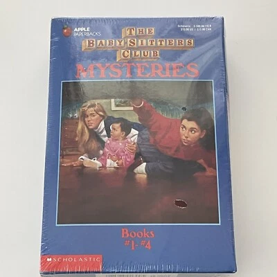 NEW Vintage The Baby-Sitters Club MYSTERIES Paperback Book Set 1-4 RARE Sealed - Imagem 1 de 4
