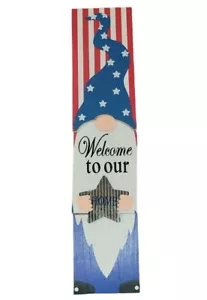 American Gnome Welcome To Our Home Sign 3Ft Tall - Picture 1 of 2