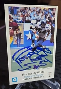 Tarjeta autografiada en persona Randy White #54 Dallas Cowboys Kiwanis Club  - Imagen 1 de 5