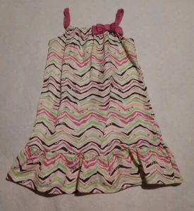 NWT Gymboree Zebra Heart Animal Print Sleeveless Nightgown 5-6 Girls - Picture 1 of 1