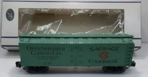 WEAVER CROWN 3-RAIL CHICAGO OPPENHEIMER SAUSAGE CASINGS WOOD SIDE REEFER CAR! - Picture 1 of 1