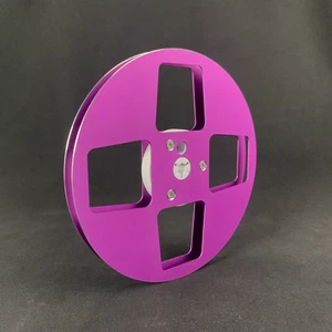 1X 7" Professional Purple Empty Take Up Reels For Reel To Reel Tape Recorders - Picture 1 of 6