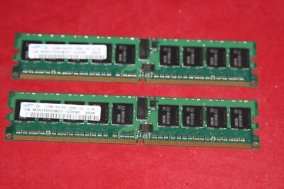 Server RAM, 2x512MB (1GB) DDR2-400 PC2-3200R-333, Samsung ECC Registered - Image 1 of 2