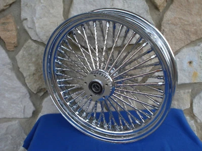 16X3.5" DNA MAMMOTH 52 DIAMOND SPOKE FRONT WHEEL FOR HARLEY TOURING 1984-99 - Image 1 of 4