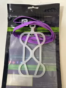 Mobile Phone Lanyard, Pink Silicone Smartphone Holder, Gear Beast, - Picture 1 of 6