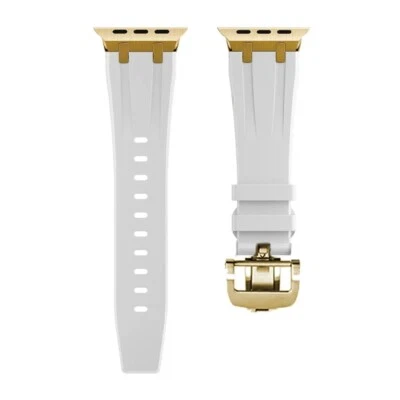 Pulsera deportiva para Apple Watch Ultra 2 9 8 7 correa correa de goma de silicona para 5 3 Foto 1 de 4