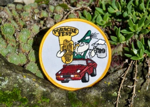 VINTAGE AUTOMOBILE CLUB PATCH / BADGE # PC AMERICA PORSCHE FEST STUTTGART 1989 - Picture 1 of 2