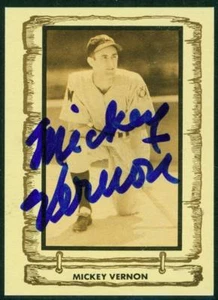 Original Autograph of Mickey Vernon of the Senators on a 1982 Cramer Sports Pro. - Picture 1 of 2