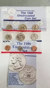 1998 US postfrisch unzirkulierter Münzsatz. - Bild 1 von 2