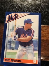 1990 Kahn's New York Mets Mike Marshall #6