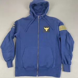 Under Armour Project Rock Chaqueta Para Hombres S Azul Freedom Cremallera Completa Sudadera con Capucha - Imagen 1 de 11