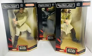 3 STAR WARS EPISODIO I OBI / DARTH MAUL / QUI-GON MEGA APLAUSOS COLECCIONABLES 1999 - Imagen 1 de 11