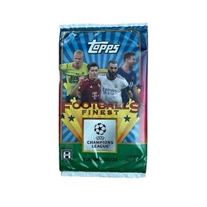 Topps Football's Finest 2021/22 UEFA - 1x Pack v. Hobby Box 5 Card Soccer Nuovo - Foto 1 di 2