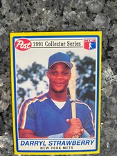1991 Post Darryl Strawberry # 7 New York Mets