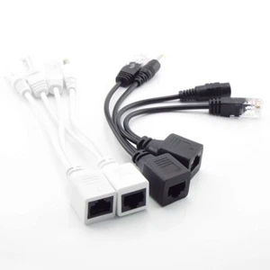1 Pair POE Splitter Power Over Ethernet Adapter Cable Injector Kit For IP Camera - Picture 1 of 9
