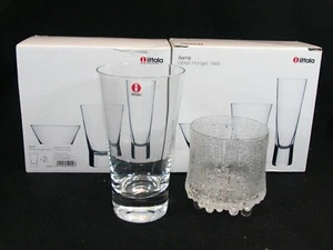 3 New Iittala "Aarne" 12 Oz Highball Glass Goran Hongell & 1 Ultima Thule 3.5" - Picture 1 of 6