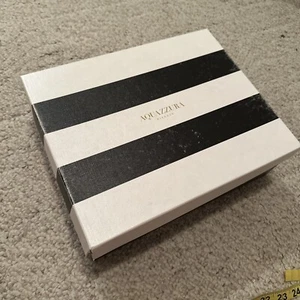Aquazzura Firenze Shoe Box Only Empty Black White And Blue Dust Bag - Picture 1 of 12