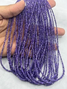 Natural Purple Raw diamond beads strand 2-3mm rough uncut diamond beads strand - Picture 1 of 4