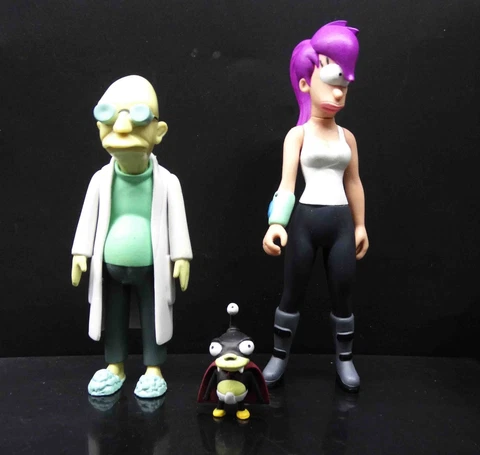 FUTURAMA LEELA PROFESSOR FARNSWORTH Nibbler TOYNAMi ACTION FIGURE actin figure Cover