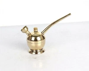 Bronze Hookah Water Tobacco Smoking Pipe Bong Double Filter Cigarette Holder - Bild 1 von 5