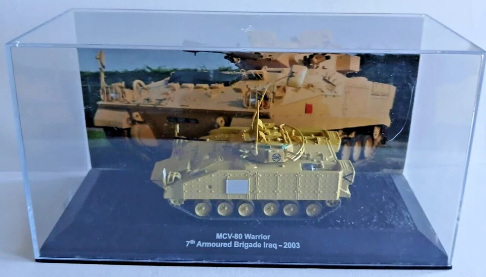 Die Cast Tank - MCV-80 WARRIOR - 7TH ARMOURED BRIGADE IRAQ 2003 - scala 1/72 - Immagine 1 di 1