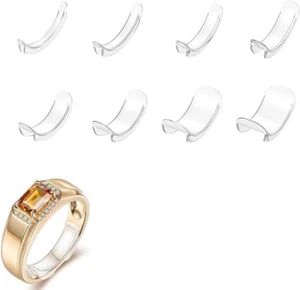 8 Stück Ring Verkleinerung,Ringverkleinerer Unsichtbar,Ringgrössenmesser,Silikon - Bild 1 von 7