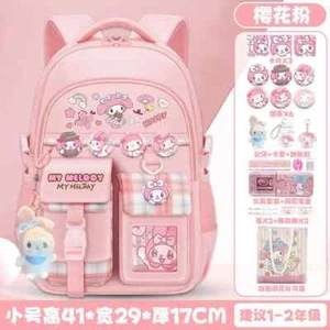my melody pink Student Book bag Large Capacity Backpack shoulder bag - Picture 1 of 27