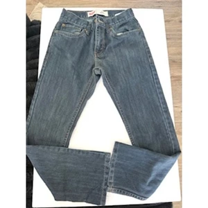 EXCELLENT LEVI'S 511 BOYS SKINNY Jeans Size 12 Regular Dark Blue Denim - Picture 1 of 7