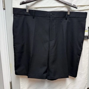 PGA Tour Apparel Mens Flat Front Expandable Waistband Golf Short Black Sz 44 NEW - Picture 1 of 17
