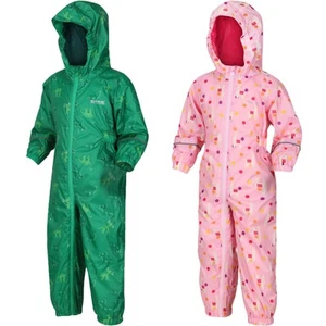 Regatta Kids Childrens Pobble Waterproof Outdoor Walking Rain Puddle Suit - Picture 1 of 5