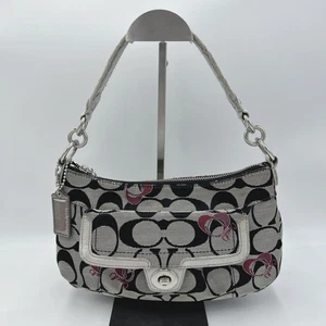 Retro Coach Signature Accessoire Pouch / Coach Schultertasche - Bild 1 von 12